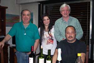 Ricardo Giorno, Mariláu Sánchez, Eduardo Poggi y Sergio Bonomo