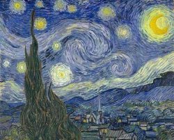 Noche estrellada, de Vincent
van Gogh (1889)