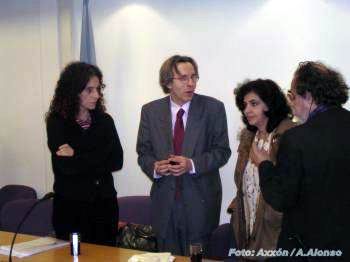 Perazza, Guralnik y Ana María Shua, entre otros. (Foto: Axxón)