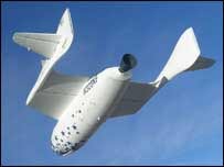 SpaceShipOne abre una nueva puerta al futuro de la exploración espacial.
