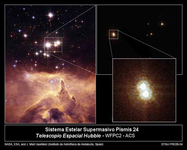 La estrella más grande es en realidad grupo de tres soles - Axxón
