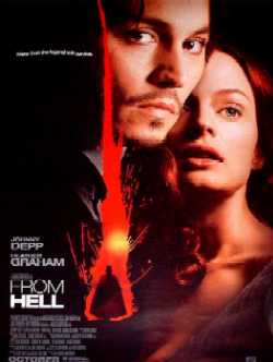 Johnny Depp y Heather Graham, los protagonistas de "From Hell"